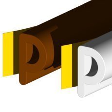 Stormguard Seal N Save Epdm 'p' Section - 5m Brown Draught Protection Household