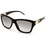 Jimmy Choo Lou Fashion Sunglasses LOU/S/0NLC/LF/57/16: Shiny Black/Gray Gradient