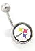 Pittsburg Steelers Officially Licensed belly button ring
