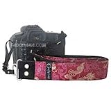 Capturing Couture Lotus Passion 1.5 SLR/DSLR Camera Strap with Gold Dragons Capturing Couture Lotus Passion 1.5 SLR/DSLR Camera Strap with Gold Dragons