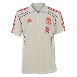 adidas Liverpool Polo Shirt Mens White Extra Lge