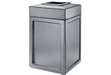 38 Gallon Square Waste Receptacle - Gray