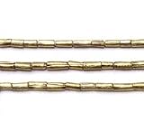 African Brass Tube Beads 7x2.5mm