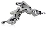 Silver Wing Nut Industrial Cufflinks with Presentation Box