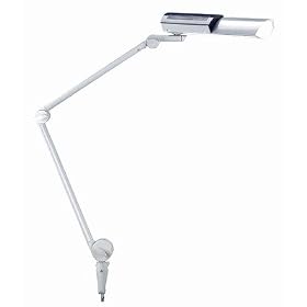 Lite Source LSF-151SIL/BLK Mobil Swing Arm Desk Lamp