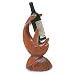 Wine bottle holder, 'Dolphin Games'