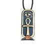 Egyptian Ankh Cartouche Pendant - Pewter - 3'' Height