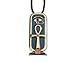 Egyptian Ankh Cartouche Pendant - Pewter - 3'' Height