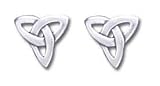 Celtic Earrings Solid Sterling Silver Triangle