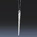 CLEAR TWIST ICICLE ORNAMENTS 12PC - 3.5 GLASS CLEAR TWIST ICICLE ORNAMENTS 12PC