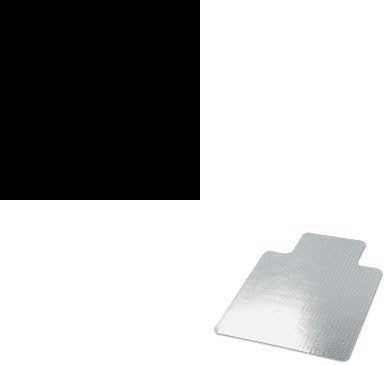 KITSAF2159BLUNV56807 - Value Kit - Safco Onyx Mesh Steel Monitor Stand (SAF2159BL) and Cleated Chair Mat For Low To Medium Pile Carpets (UNV56807)