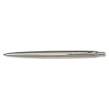 Parker Jotter Pen, Stainless Steel, BLACK Ink, Medium Point Model # PAR13333
