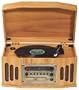 Classic CSL1 Nostalgia Console 2-Speed Turntable with CD Player / Cassette Deck (Natural Oak)