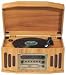 Electronics : Classic CSL1 Nostalgia Console 2-Speed Turntable with CD Player / Cassette Deck (Natural Oak)