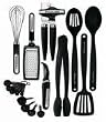 KitchenAid Cook's Series 17-Piece Starter Tool and Gadget Set, Black