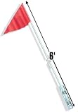 Sporting Goods : Safety Vehicle Safety Flag 6' 2 Piece Orange
