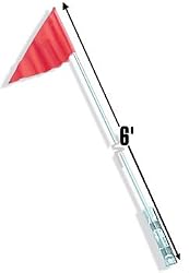 Safety Flag 6 Two-Piece Orange