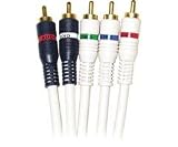 12' Python Component Video Audio Cable 5 RCA Gold