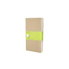 Moleskine Plain Cahier Journal Kraft Large: set of 3 Plain Journals