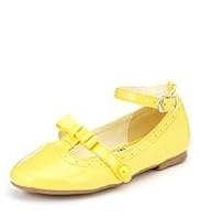 T-Bar Buckle & Bow Shoes