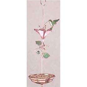 Stained Glass Hummingbird Bird Feeder by Birdhouse