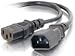 C2G / Cables to Go 29934 16 AWG 250 Volt Computer Power Extension Cord (IEC320C14 to IEC320C13), Black  (8 Feet)