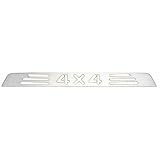 All Sales 11014P Polished Billet Aluminum Third Brake Light Cover - 4x4 Logo by All Sales