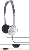 JVC Lightweight Headphone with Volume Control (Silver)