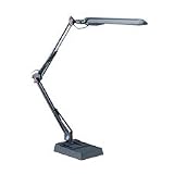 LORELL / Computer Desk Lamp, Clamp or Weighted Base, 28"Reach, Black / LLR02032 / Sold as 1 Each / Mfr Part # 02032