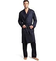 Pure Cotton Lightweight Spotted Dressing Gown