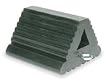Industrial Grade 1GUL1 Wheel Chock, 8 7/8 In W x 5 7/8 InH, Black