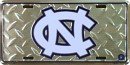 Carolina Tar Heels License Plate (Diamond Plate)