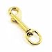 3 Brass Swivel Eye Snap Hook