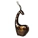 Gazelle Deer or Antelope Contemporary Animal Bronze Metal Statue Table Home Decor