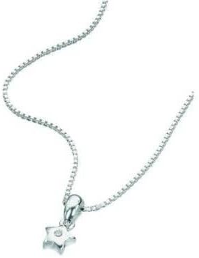 D For Diamond Silver Diamonds Star Pendant Necklace P616