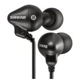 Shure SCL3 Single Low Mass High Energy Driver Earphone - Black