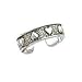 Toe Ring - Hearts.Sterling Silver