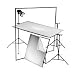 Photoflex Litepanel 39 x 39 White / Soft Gold Fabric