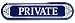 Private Porcelain Sign