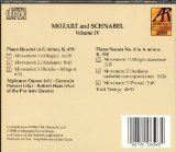 Mozart and Schnabel Volume IV - Piano Quartet in G minor K 478, Piano Sonata No 8 in A minor K 310
