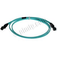 10Gb Aqua Fiber Optic Cable, MTRJ to MTRJ, Multimode Duplex (50/125) - 15 Meter