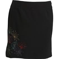 Swing Performance skort with embroidery (COLOR: White, WOMENS SIZE:14)
