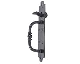 Rustic Gate Dummy Latch Black Powder Coat