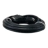 Qvs Cable 25FT Premium VGA HD15 Male To Male Tri-shield Black