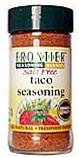Frontier Taco Seasoning, Salt-Free Blend, 2.33-Ounce Bottles (Pack of 3)