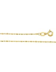 Solid Bead Chain 14K Gold Yellow Ch204 16 Inch