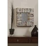 Recycled Magazine Square Mirror Eco-Friendly