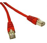 Cables to Go - Patch cable - RJ-45 (M) - RJ-45 (M) - 100 ft - STP - ( CAT 5e ) - red