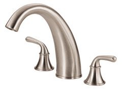 Danze D303656BNT Bannockburn Two-Handle Roman Bathtub Faucet Trim Brushed Nickel