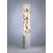Rectangular Vinyl and Silver Floor Lamp